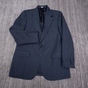 Kuppenheimer Blazer Men 43 Navy Blue Excellent Pinstripe USA Made Sport Coat